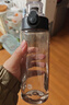 京东京造 运动水杯Tritan大容量运动水壶夏季学生塑料杯【防漏水】黑600ml 实拍图
