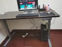 乐歌电动升降桌电竞桌电脑桌书桌办公学习桌子E2灰胡桃木色1.4M 实拍图