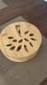 隔热垫餐桌 圆形16cm*4片 竹垫隔热耐高温砂锅汤锅茶杯垫 实拍图