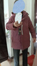 雅鹿奶奶冬装羽绒服女复古盘扣60岁70老人冬季衣服中老年妈妈外套 1890豆沙紫厚款 3XL 推荐135-145斤 实拍图