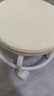【京喜甄选】椅子万向轮美缝凳子带轮旋转擦地矮凳美甲修脚凳滑轮 儿童凳-米白色款 实拍图