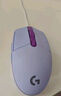 罗技（G）G102 有线游戏鼠标 淡紫色 RGB灯效 轻量化设计 吃鸡鼠标 赛博朋克 200-8000DPI 实拍图