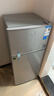 奥克斯小冰箱家用小型迷你冷藏冷冻两用出租房宿舍用节能省电寝室办公室电冰箱 【全国联保】70A186D银【节能省电】 实拍图
