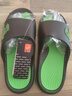 回力运动拖鞋男浴室内户外不易滑厚底凉拖鞋HL39391黑绿色45-46码 实拍图