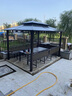 藤朝家具（Teng chao jia ju）户外庭院凉亭简易组装别墅楼顶露天台室外花园院子亭子 3X4M亭+3座+2桌+双帘【8柱】 实拍图