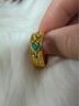 中国黄金（CHINA GOLD）足金999古法婚庆情侣活口对戒送老婆七夕情人节礼物黄金复购补贴 男戒 净金重约11.47g 实拍图