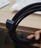 绿联USB3.0延长线 公对母数据连接线高速传输 适用U盘鼠标键盘打印机电视扩展转接线铝壳编织3米10498 实拍图
