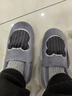 京东京造家居包脚棉拖鞋 轻简毛绒保暖包跟棉拖鞋男款 灰色42-43  JZ-3222 实拍图