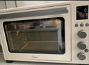 美的（Midea）【国家补贴】家用多功能风炉电烤箱 40L大容量/四面搪瓷/热风循环/空气炸锅烤箱一体机PT4012W二代 实拍图