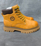 骆驼（CAMEL）王俊凯同款马丁靴高帮秋户外工装大黄靴男 GE122W7757T 金黄 42 实拍图