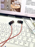 联想（Lenovo）【听声辨位】游戏有线耳机type-c接口电竞级入耳式高音质3.5mm圆孔插口高清麦克风适用于苹果华为 火焰红【3.5mm接口+游戏听声辨位】 高灵敏麦克风-沉浸动感音效 实拍图