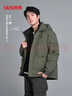 鸭鸭（YAYA）【王一博同款】户外登山羽绒服男士2024冬季新款短款加厚外套YX 军绿色 M /170 实拍图