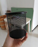 晨光(M&G)文具金属时尚网格方形笔筒 学生办公用品 桌面收纳盒 黑色单个装ABT98401 实拍图