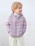 鸭鸭（YAYA）儿童轻薄羽绒服短款小童中大童连帽男女童2023秋冬洋气童装外套 浅紫 110 实拍图