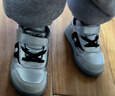 江博士（DR·KONG）江博士冬季男女儿童加绒保暖魔术贴学步鞋 1-3岁宝宝儿童鞋 银/黑/灰 （加绒内里） 26 脚长约15.6-16.1 实拍图