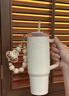星巴克（Starbucks）杯子 小熊甜品屋系列不锈钢杯 大容量水杯 便携随行杯 男女士送礼 双饮口不锈钢杯(配挂件)910ml 实拍图