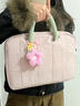 心楠小众电脑包托特包女14/16寸笔记本电脑包手拎大容量通勤手提包 粉色手提电脑包14寸【无挂件】 实拍图