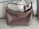 裘真【新年礼物】【明星同款】植鞣胎牛皮腋下经典hobo包通勤真皮女包 咖啡色-大号(胎牛皮版) 小包/大包 实拍图