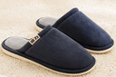 回力日系柔软情侣棉拖秋冬家居室内保暖棉鞋男款HL0006蓝色42-43码 实拍图