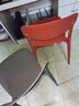 餐椅塑料椅子办公凳靠背休闲椅家用书桌椅卧室化妆椅简易小椅子 两把装【颜色备注】默认卡其色 实拍图