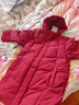 波司登（BOSIDENG）冬羽绒服女士中长款休闲时尚加厚90绒连帽百搭外套 醇酒红|1856 S 160/84A 体重约110-130斤 实拍图