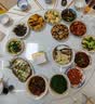 驰百伦不锈钢餐桌可折叠家用小户型出租屋简易吃饭桌子内嵌式转盘大圆桌 实拍图