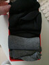 猫人棉袜男士袜子男纯棉100%秋冬中筒袜男袜吸汗透气商务3黑2深灰 实拍图