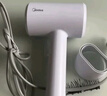 美的（Midea）1亿负离子电吹风 护发不伤发吹风机 大功率快干家用吹风筒 FJ208-极地白1800W  新年礼物 生日礼物 实拍图