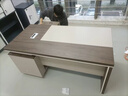 威尔斯佳E0级老板桌办公桌简约现代经理总裁桌办公桌椅组合大班台办公家具 1.6米老板桌+1.8米侧柜【E0级环保板材】 实拍图