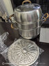 爱仕达（ASD）蒸锅 全304不锈钢 三层家用蒸煮炖汤锅 30CM多层加大不串味蒸笼Q3 实拍图