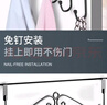 秉优 门后挂钩2件套 免打孔7钩衣帽钩挂衣服架挂包免钉门背式框上神器 实拍图