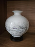 隆贺 景德镇陶瓷器小花瓶花插家居装饰客厅摆件婚庆插花瓶台面工艺品 雪景石榴 带底座 实拍图
