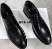 百丽男鞋商务正装皮鞋休闲增高软底真皮鞋A0917 黑色-内增高 41 实拍图