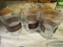 【采销严选】玻璃水杯带杯架套装家用茶杯防烫束腰耐热客厅水杯 风琴杯+木杯套 320ml 1只 实拍图