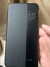 正件 适用华为mate60pro手机壳保护套 Mate60Pro+翻盖智能高清视窗真素皮全包防摔男商务超薄皮套 黑  实拍图