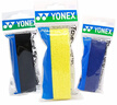 尤尼克斯YONEX羽毛球拍手胶防滑吸汗毛巾握把胶AC-402C黄+黑+蓝3条装 实拍图