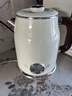 美的（Midea）艺术家电热水壶  烧水壶自动断电保温一体  1.6L大容量电热水壶 316L不锈钢恒温壶 精准控温 63-Q 实拍图