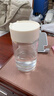 富光清然玻璃杯 高硼硅玻璃水杯子 女生便携牛奶咖啡刻度茶杯330ml 实拍图