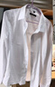 罗蒙（ROMON）纯色商务职业正装男士白衬衫工装外套长袖衬衣男CS108白色XL 实拍图