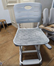 育才儿童学习椅子中小学生写字椅写作业可升降调节家用书桌椅靠背座椅 标准款升降40-52cm+脚踏 灰色 实拍图