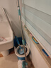 美丽雅旋转拖把替换拖把40cm伸缩杆132cm2布头不带桶拖把杆配件多款适用 实拍图