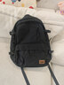 Lee潮流双肩包男高中大学生书包女休闲背包大容量旅行初中电脑包黑色 实拍图