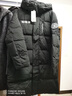 雪中飞秋冬新款时尚休闲舒适廓形男士“H”版型印花立领连帽羽绒服男 黑色|8056 L /175/96A 实拍图