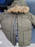君羽户外羽绒服男中长款800高蓬白鹅绒工装加厚防风保暖鹅绒服35 橄榄绿 L （推荐141-160斤） 实拍图