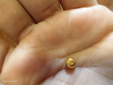 实时金 【足金9999】足金金豆水贝黄金小金豆子送女友节日礼物投资收藏 金豆豆*1颗【带证书】 1克/颗 实拍图