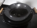 洽硕陆川铸铁生铁炒菜锅不粘锅炒锅无涂层少油烟大双耳圆底铁锅燃气灶 46cm加厚铸铁炒锅(无盖） 实拍图