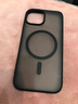 绿联 适用iPhone15手机壳 苹果15磁吸壳 MagSafe保护套 无线充电 防摔抗指纹防磨防震超薄 磨砂黑色 实拍图