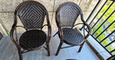紫叶（ziye）藤椅三件套组合休闲藤编沙发编织户外茶桌椅竹藤小茶几阳台桌椅 实拍图