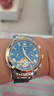 欧利时（OLEVS）瑞士认证品牌手表男机械表全自动夜光防水多功能男士手表高档男表 OLEVS-6607-钢带间蓝 实拍图