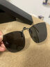 村田稻夫墨镜夹片 偏光太阳镜超轻近视夹片开车专用墨镜夹片 夜视黄 实拍图